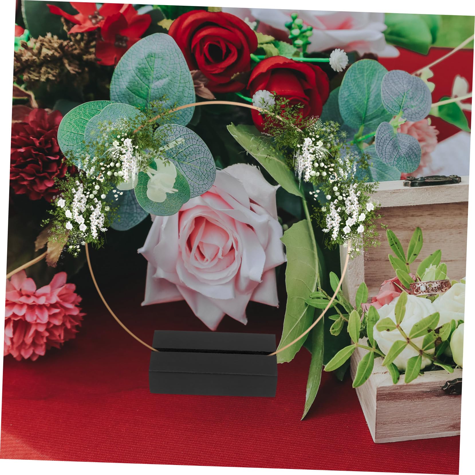 OUNONA 18piezas Soporte De Número De Mesa para Bodas y Eventos Base para Exhibición De Tarjetas y Nombres Decoración De Mesa Elegante y Duradera