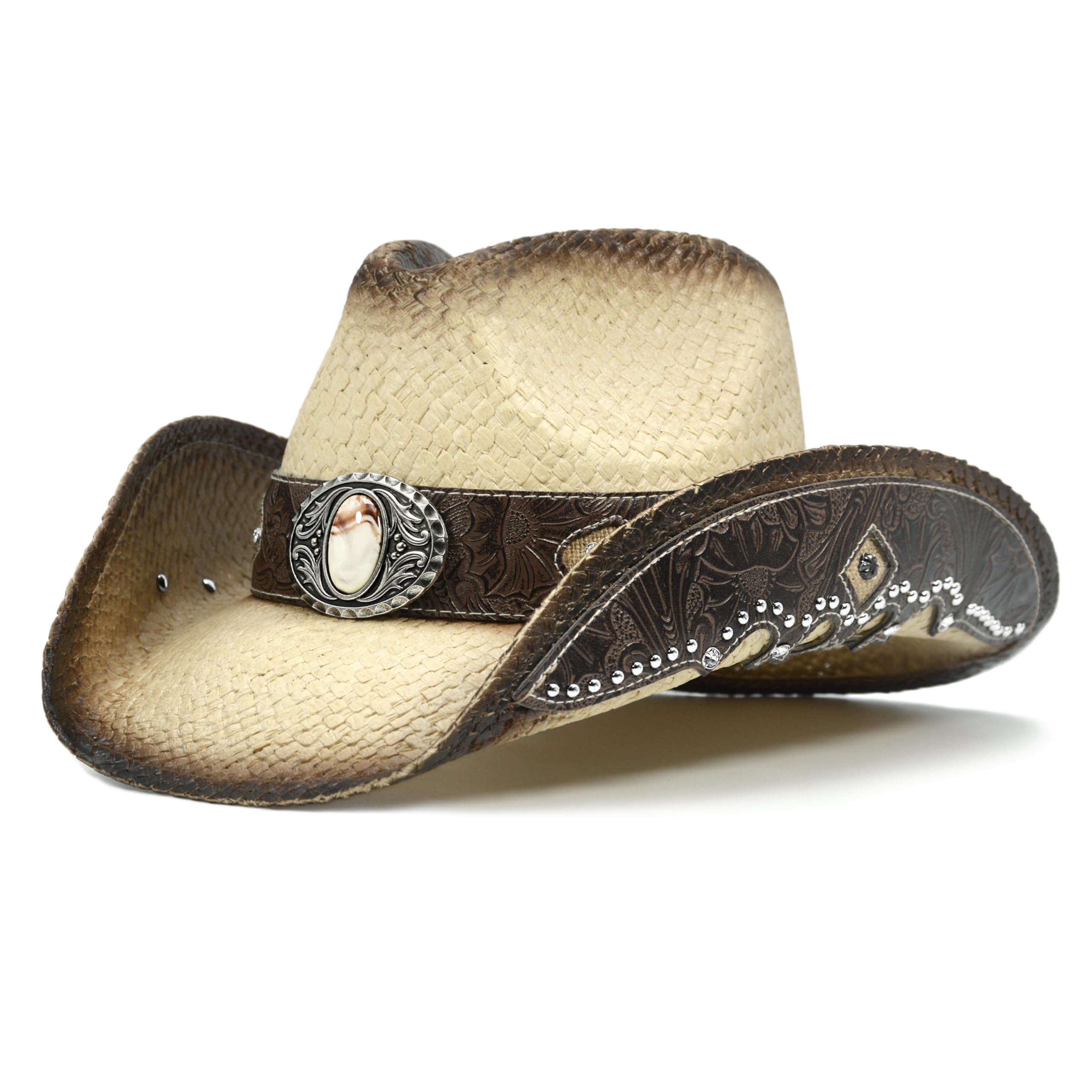 FLUFFY SENSE Embroidered Cowboy Hat