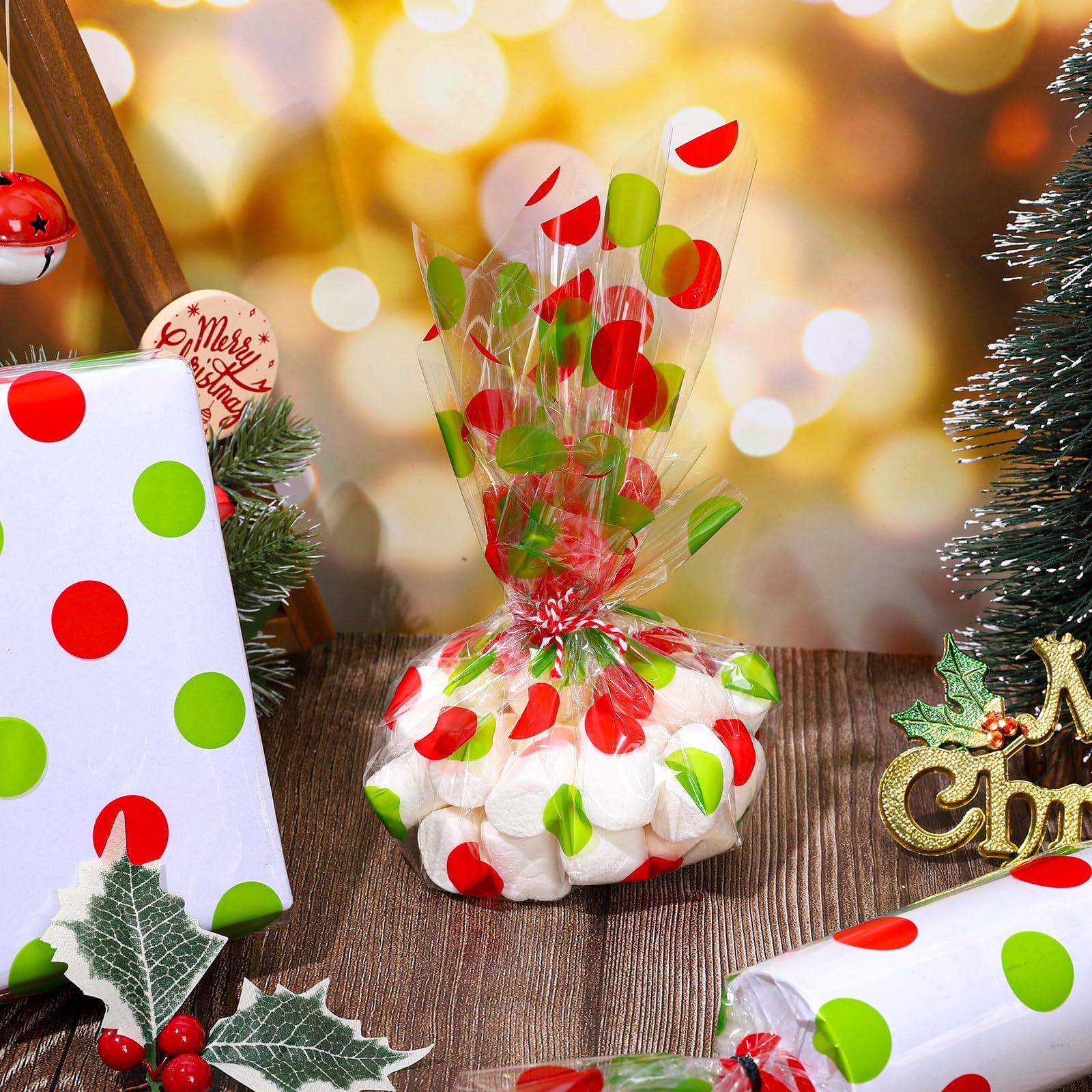 Christmas Cellophane Wrap Roll 100 Ft X 31.5 Inch Xmas Gift Basket - View #12