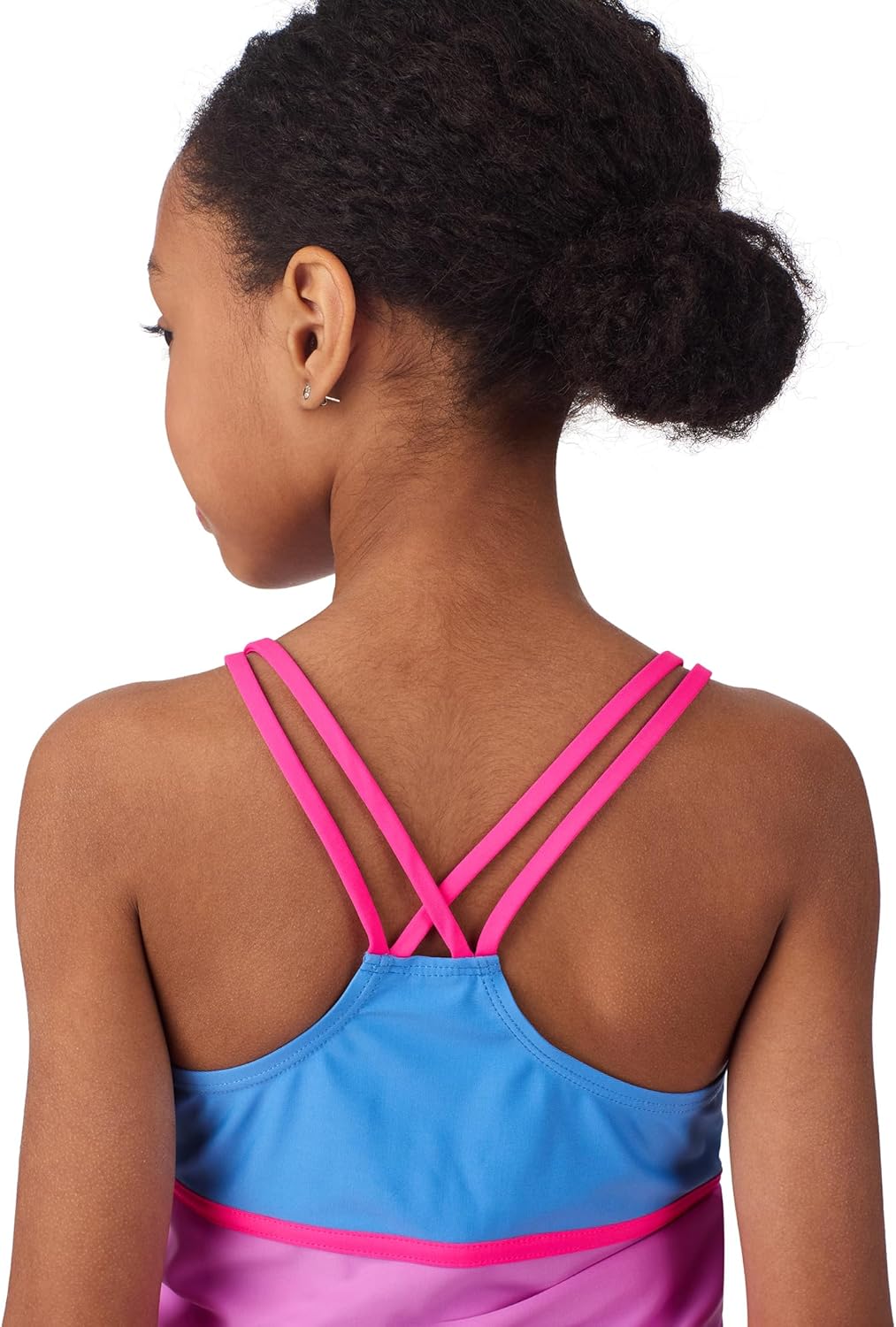 Saint Eve Kids 4-Piece Swimsuit – Long Sleeve Tankini Top, Bikini Bottom, UPF 50+, Swim Shorts for Pool, Beach, Camp - Image 2