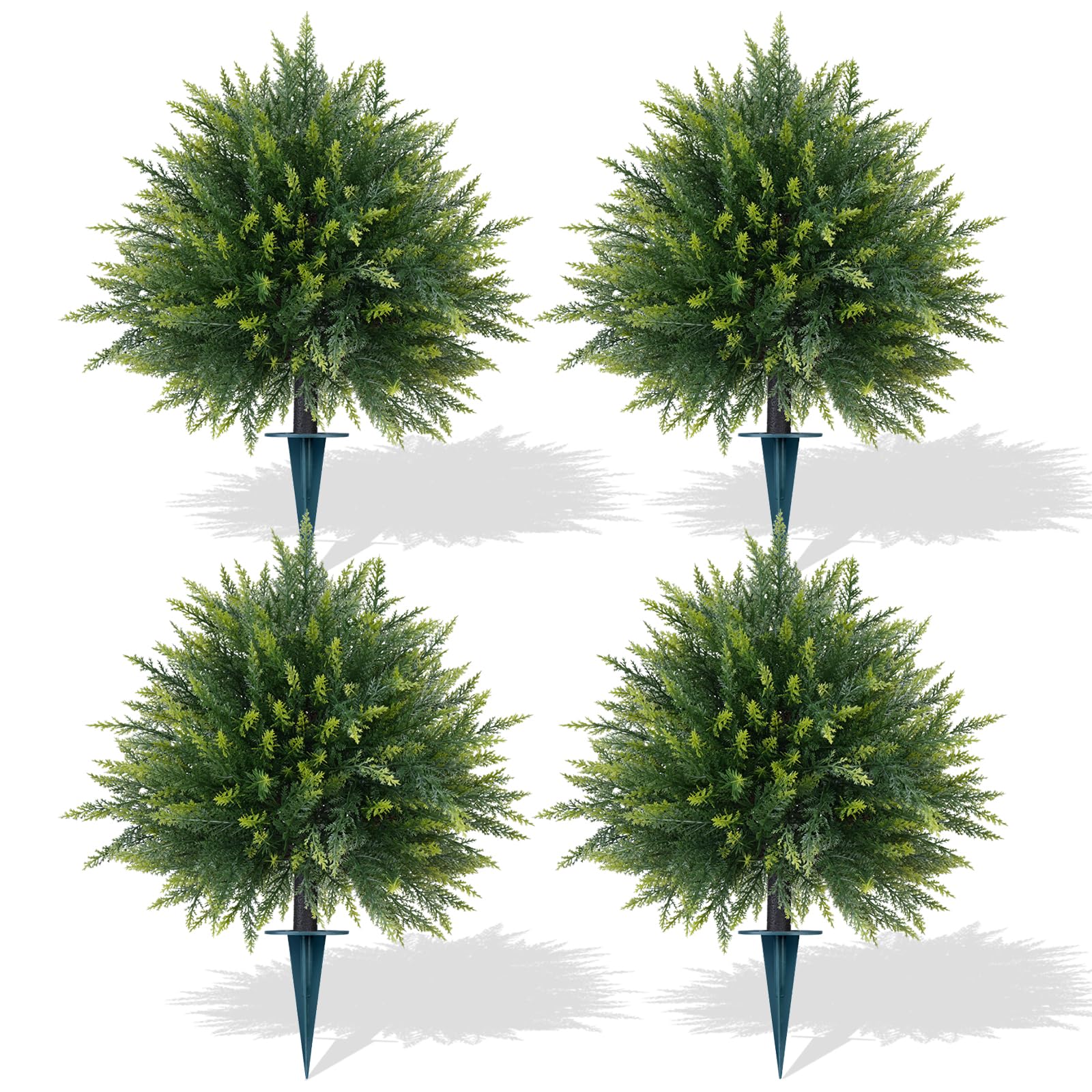 Artificial Cedar Topiary Trees