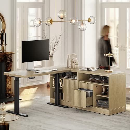 Height Adjustable Electric Standing Desk, 67 x 24 Inches Sit