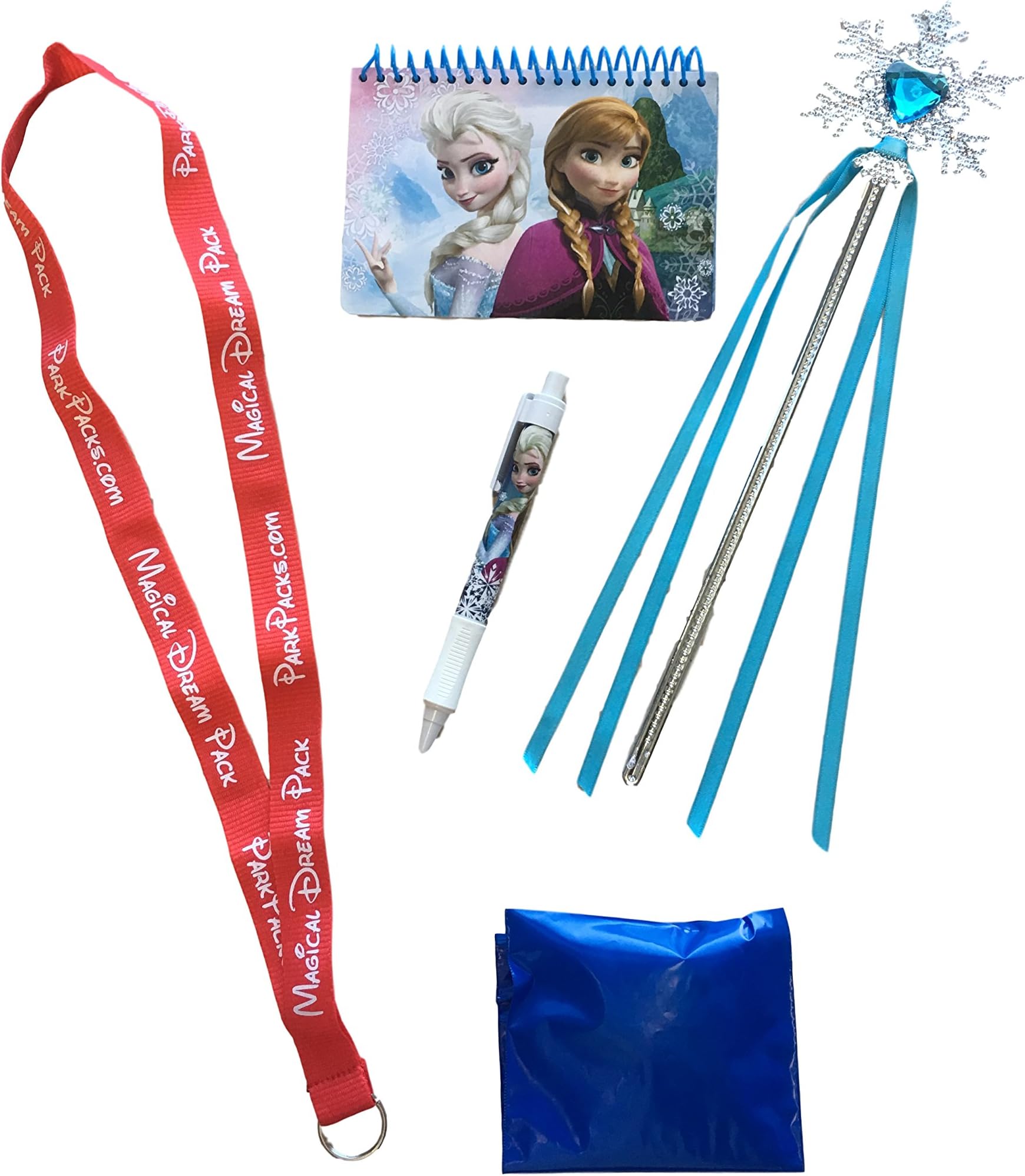 Mickey and Minnie Disney World Vacation Gift Set with Essential Park Accessories (Frozen Blue Snowflake Wand)