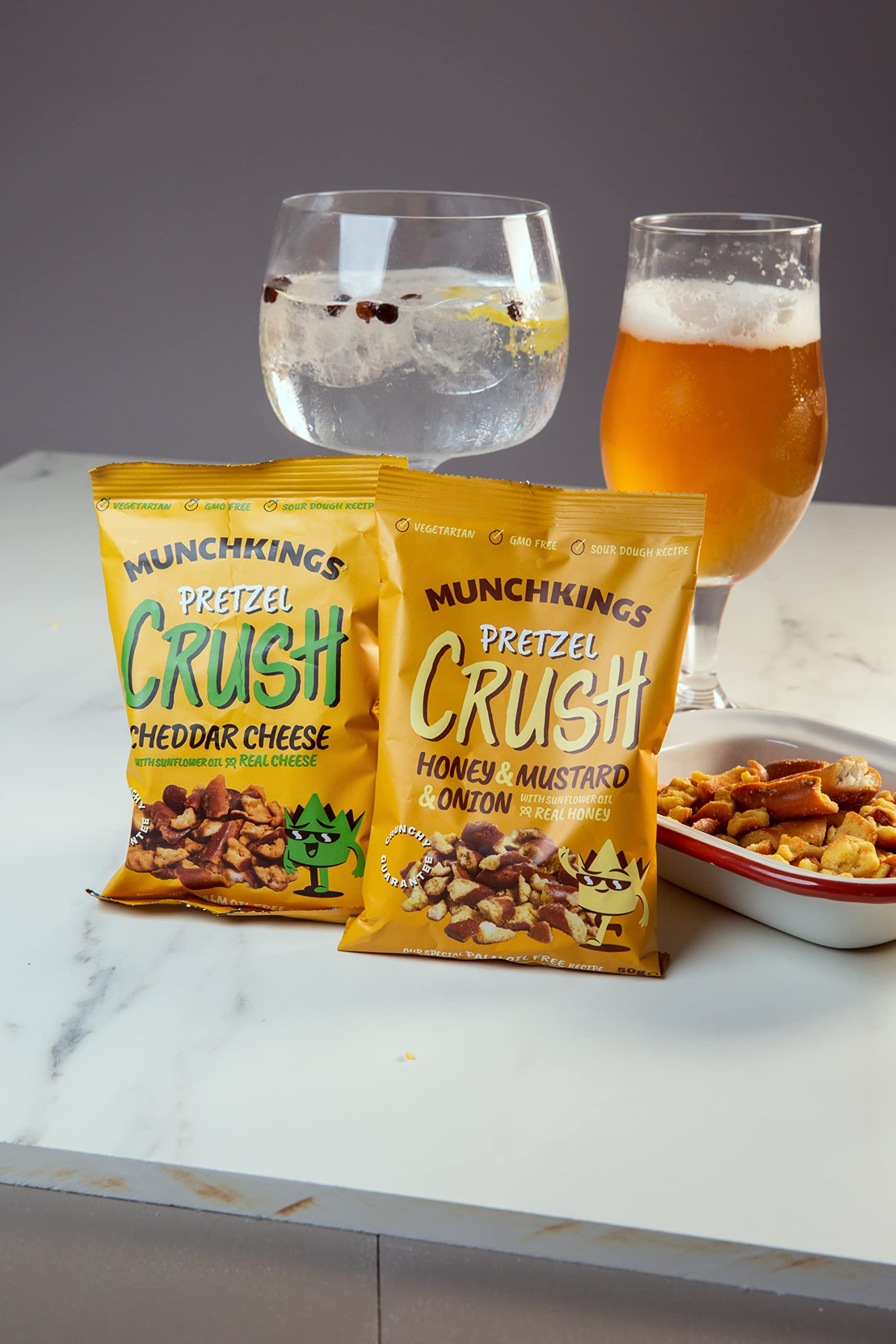 MunchKings Cheddar Cheese Lot de 10 paquets de 125 g