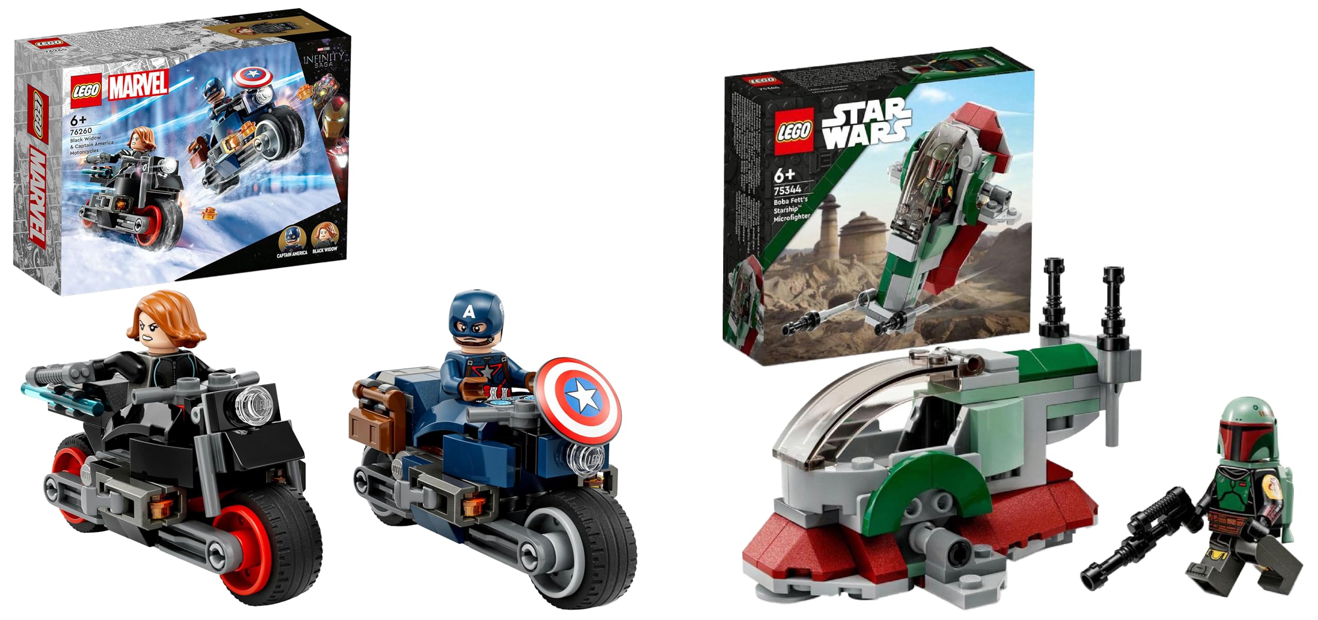 Lego Marvel Captain America And Black Widow Motorcycle Lego Marvel