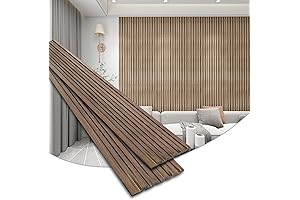 3D Slat Wall Panels for Faux Wood Home Décor