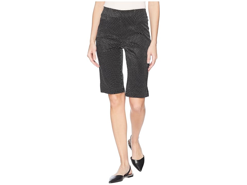

Tribal Mini Dot Jacquard 13 Pull-On Bermuda (Black) Women's Shorts