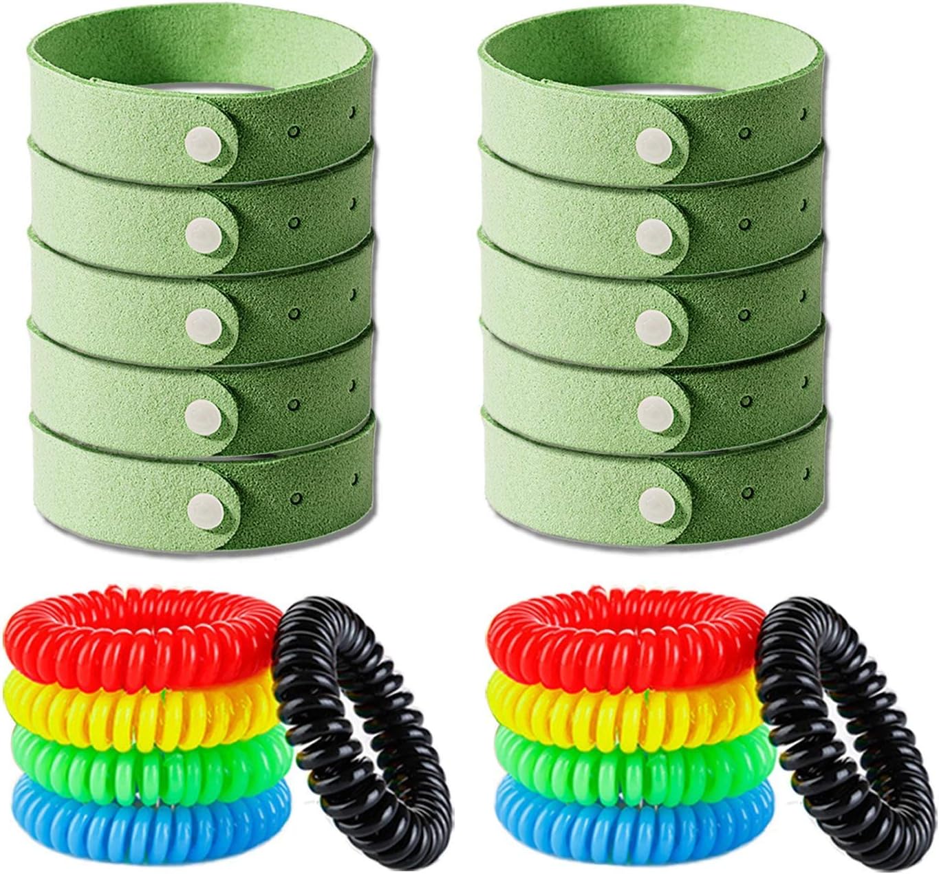 Mosquito Repellent Bracelet 12 Pack, Citronella All Natural Waterproof