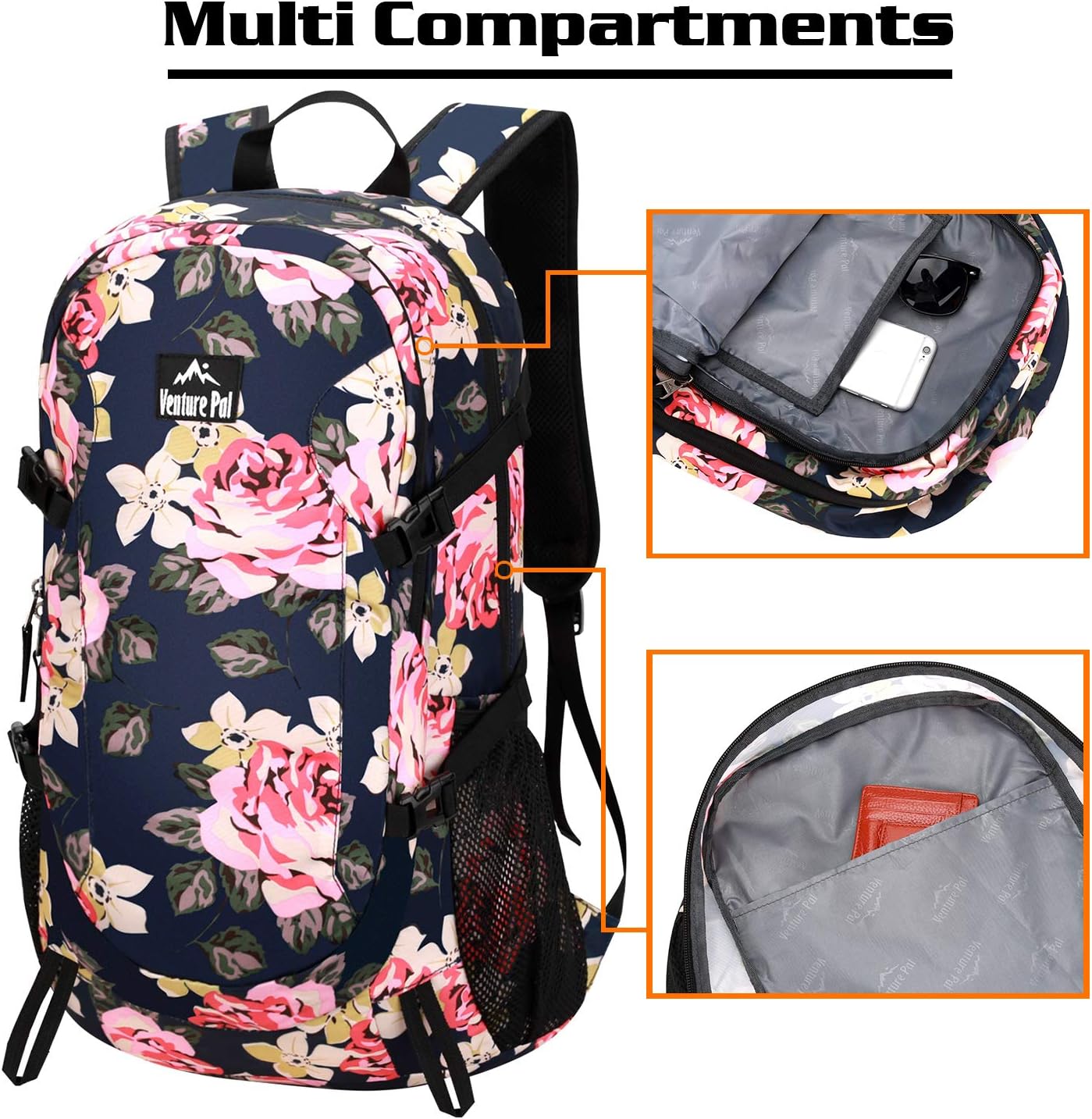 Venture Pal 40L Lightweight Packable Travel Hiking Backpack Daypack