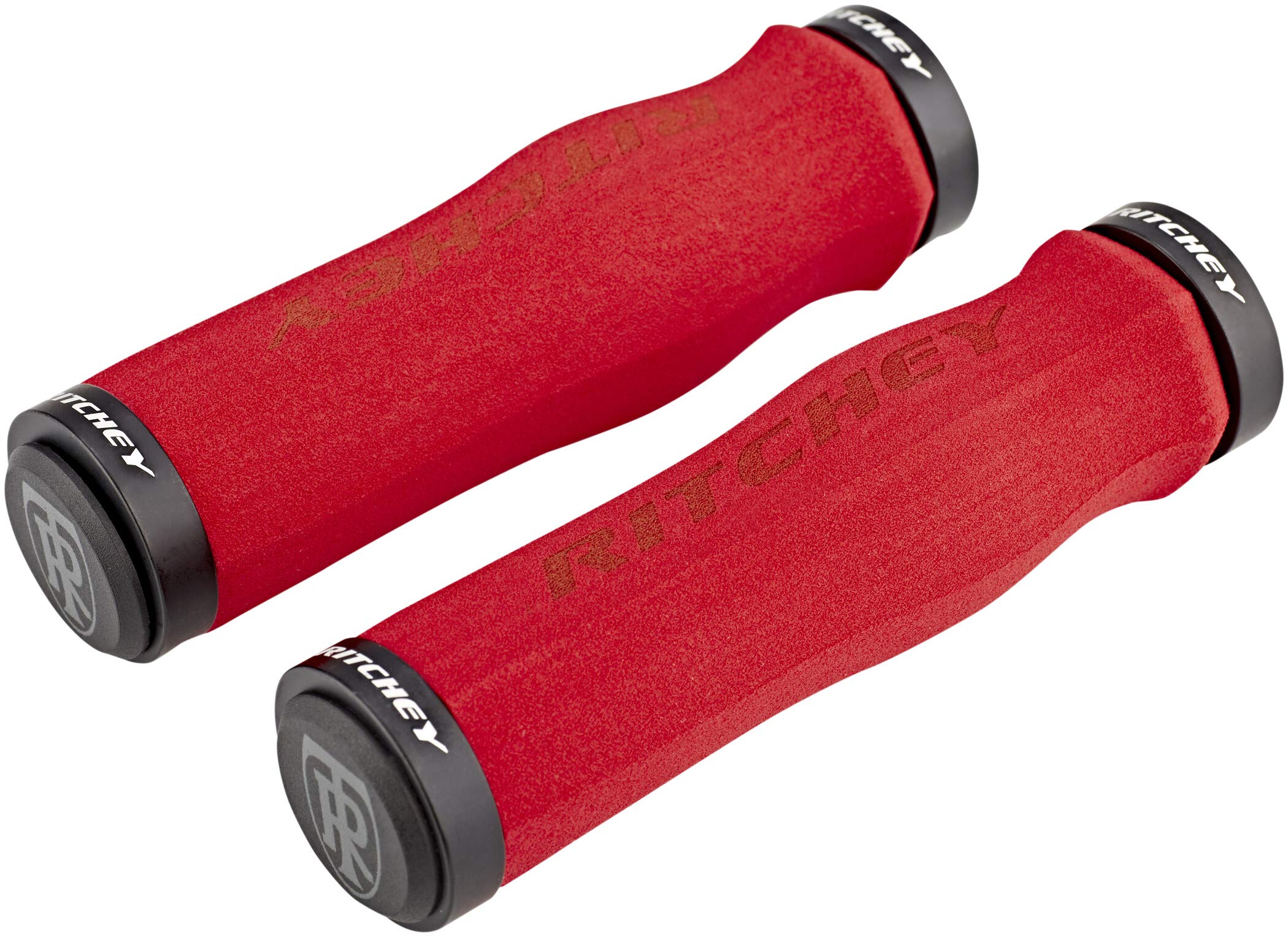 Ritchey WCS Truegrip Neoprene Locking MTB Handlebar Grips: Red 130mm, 130 mm - Image 3