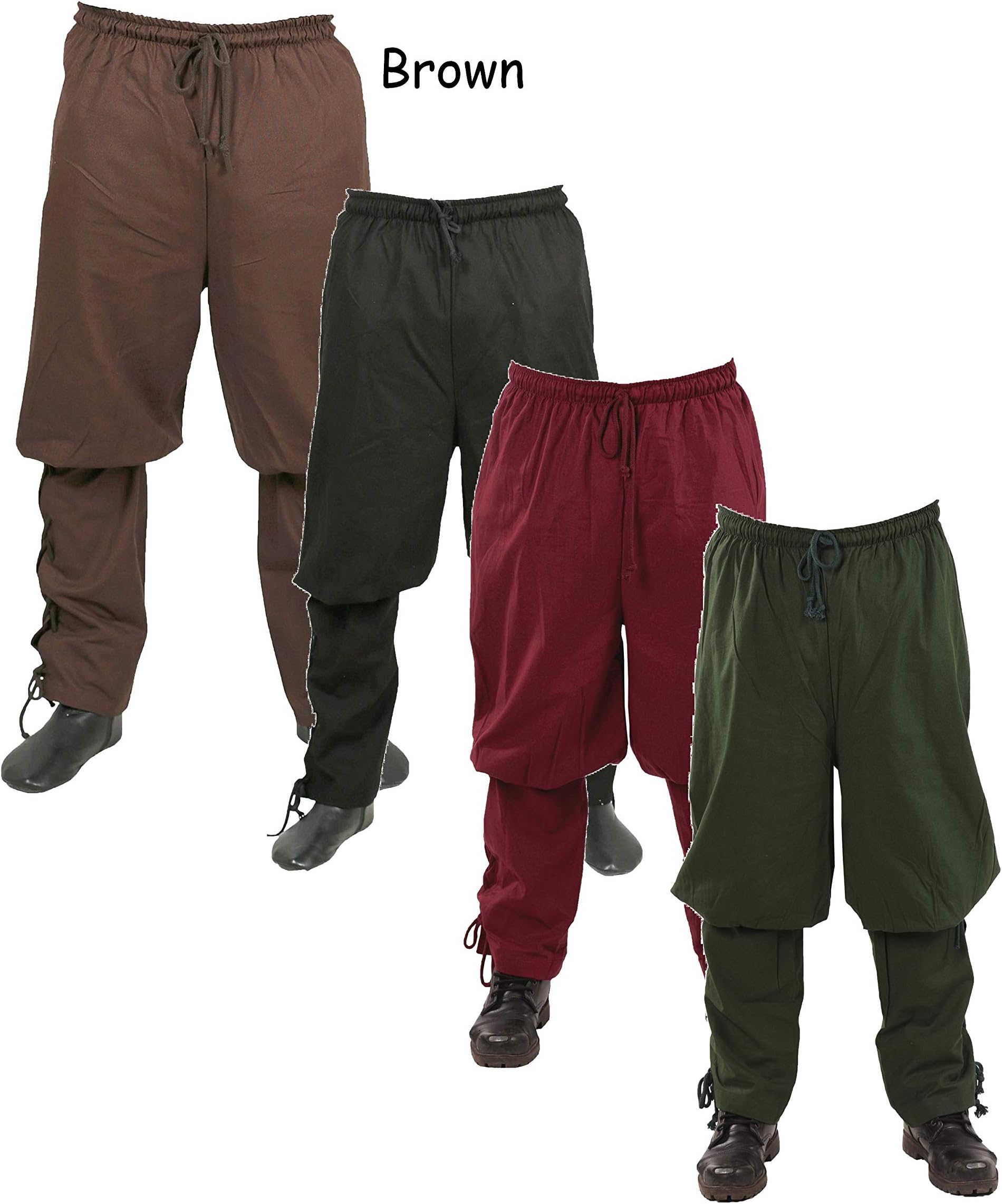 THORKEL Medieval Trousers by CALVINA Costumes โ Made in Turkey, S-Brown
