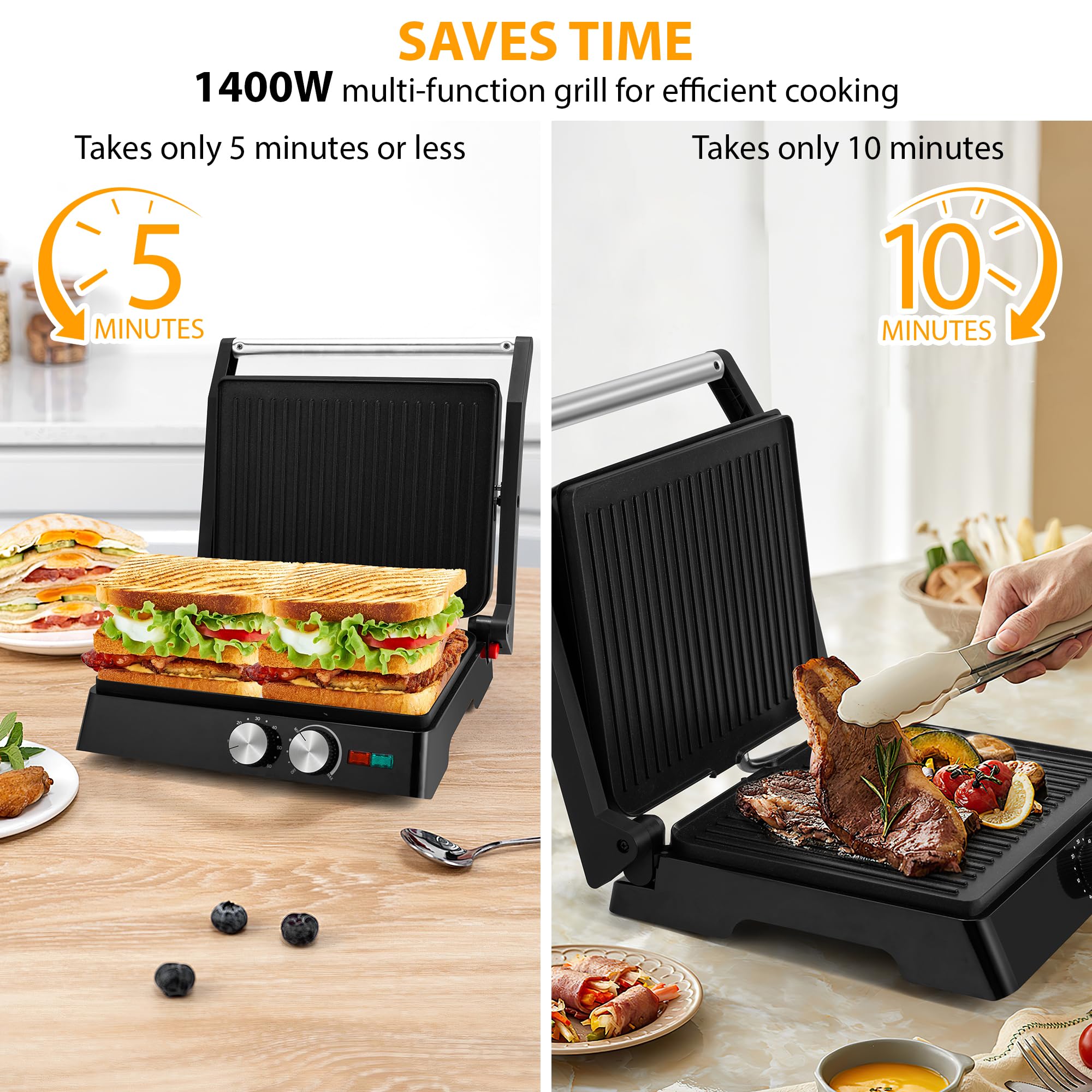 SUSTEAS Panini Press Sandwich Maker And Electric Indoor Grill With Temperature Time Setting Easy Clean Nonstick Grids Opens 180 105 To Fit Any Type Or Size Of Food 1400w Bbq Black Tamano 1400w&pid=otmwzjyymd SUSTEAS Panini Press Sandwich Maker And Electric Indoor Grill With Temperature Time Setting Easy Clean Nonstick Grids Opens 180 105 To Fit Any Type Or Size Of Food 1400w Bbq Black Tamano 1400w&pid=otmwzjyymd