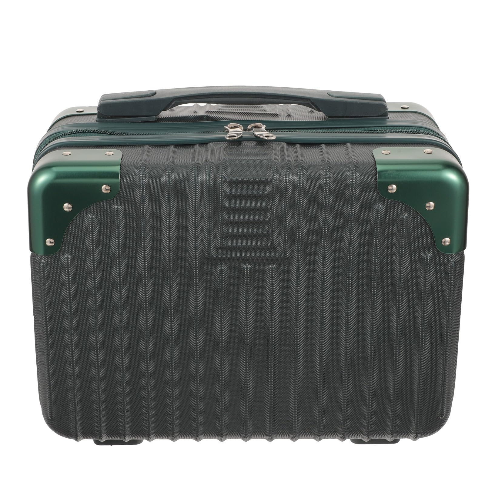 Tragbarer 14 Zentimeter Reisekoffer aus Abs mit Separater Aufbewahrung und Arbeitsersparnis Handheld Kosmetikkoffer für Damen Reisen in Grün