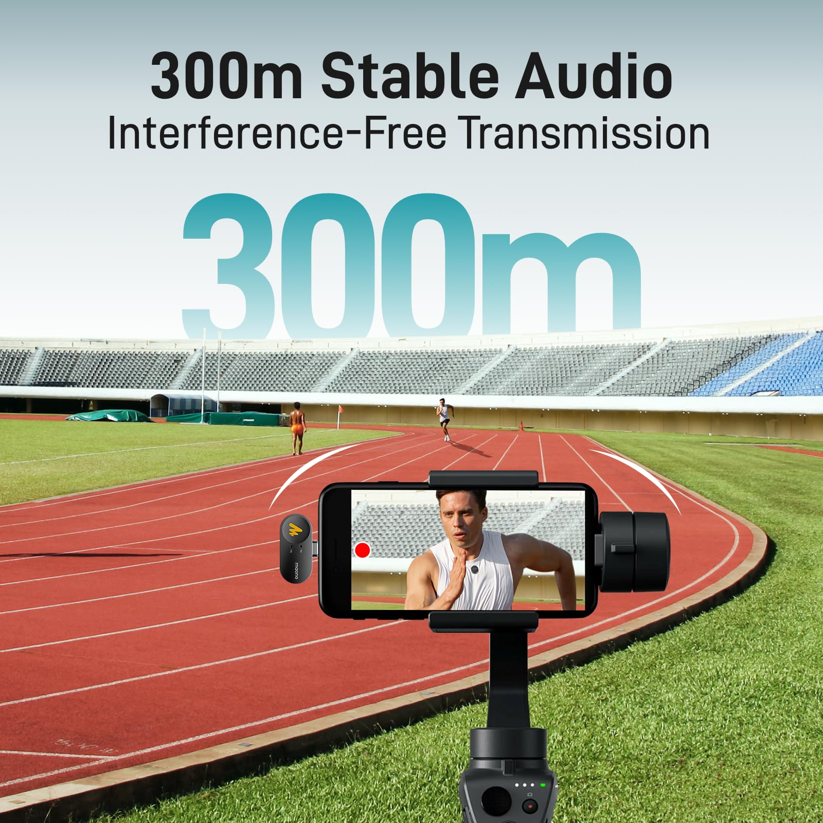 MAONO Wireless Lavalier Microphone for iPhone/Android/Camera/PC, Mini Lapel Mic with AI Noise Cancelling, 1000ft(300m) Range, Dual-Channel Record, for Video, Vlog, Streaming (2TX+3RX+Charging Case): USB-C/Lightning/Camera