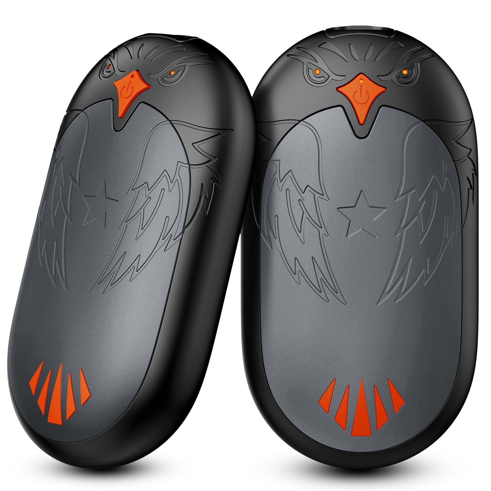TIEMA Hand Warmers, 2 Pack Rechargeable Hand Warmer, 2 in 1 Reusable Electric Handwarmers 20 Hrs Warmth 3 Levels Heat Portable Pocket Heater, Double-Sided Heating Warmers Great for Winter Gift - Grey-image-46