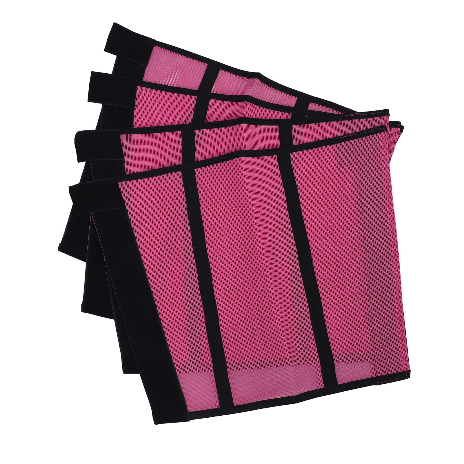 Mumusuki Botas de Malla con Mosca para Caballo, Botas de Caballo Ligeras, Sueltas y Transpirables, Envolturas Protectoras para Pata de Caballo, Corvejón, Tobillo y Rodilla, 4 Uds.