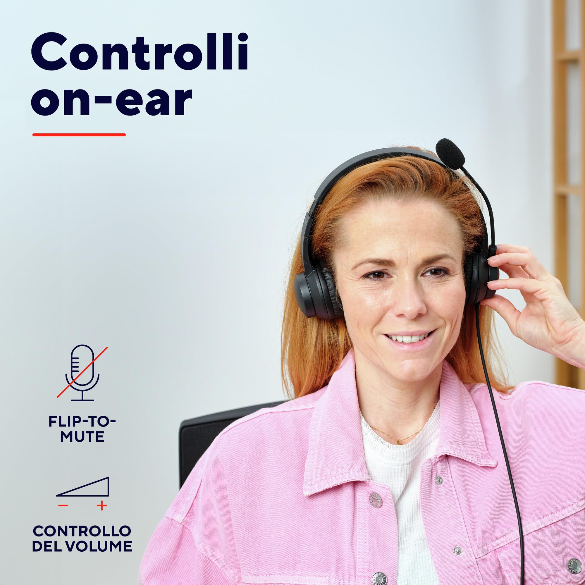 Trust USB Cuffie con Microfono Leggere On-Ear, Auricolari con Filo 1,80 m, Archetto Regolabile, Headphones Cablato per PC Laptop Nero