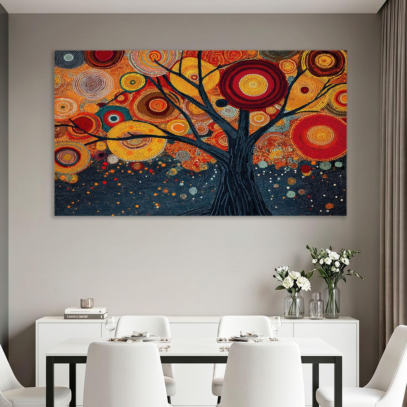Drzewo Życia, obrazy ścienne do salonu, 120 l x 80 W, nowoczesne, abstrakcyjne, na płótnie, dekoracja ścienna, do sypialni, łazienki, biura, jadalni, korytarza, kuchni, pokoju
