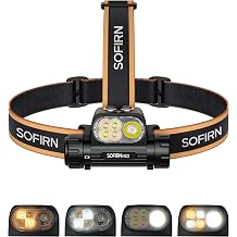 sofirn HS22 Headlamp with Color Temperature Adjustment, Flood, Spotlightt