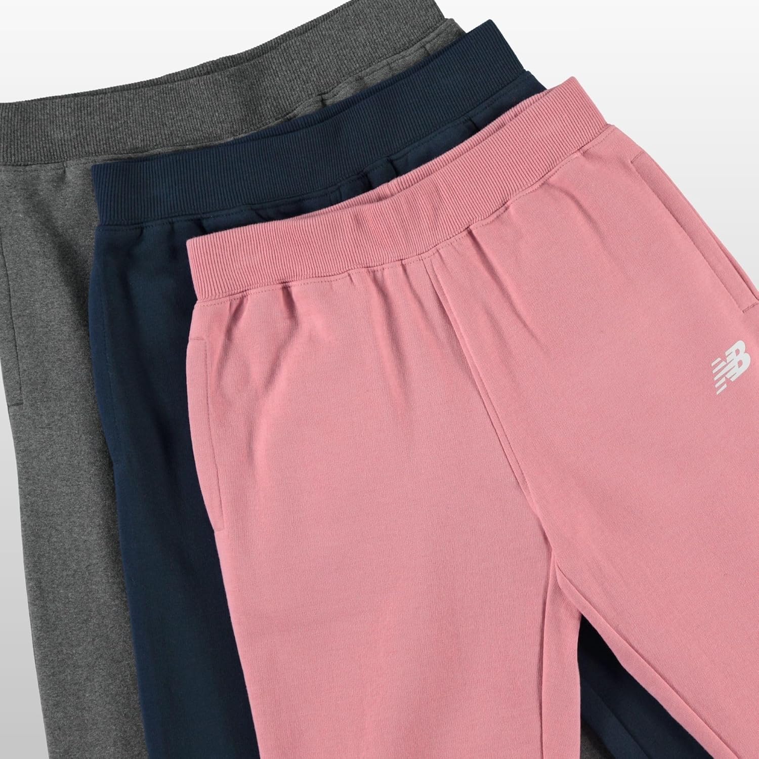 New Balance Girls Active Fleece Jogger 3 Pack – Soft Cotton Blend Fleece Athletic Performance Casual Sweatpants (4-16) - Image 6