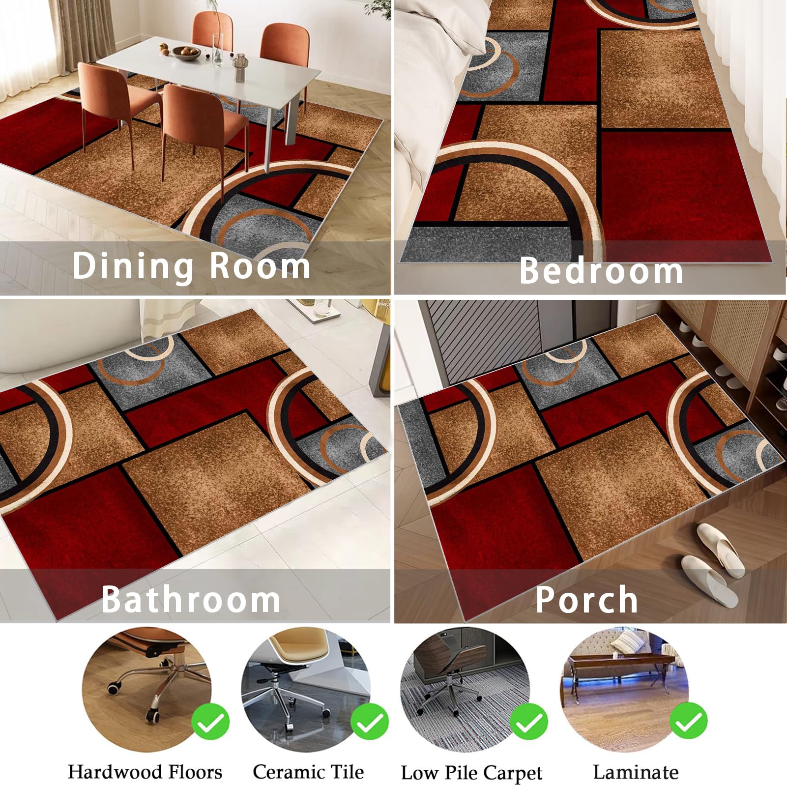 Tapis de Protection de Sol Tapis Chaise de Bureau Tapis pour Fauteuil Tapis Gaming Sol pour Sols durs Protège Parquet Chaise Roulettes Tapis Protecteur de Sol pour fauteuils de Gaming 100 x 140 cm