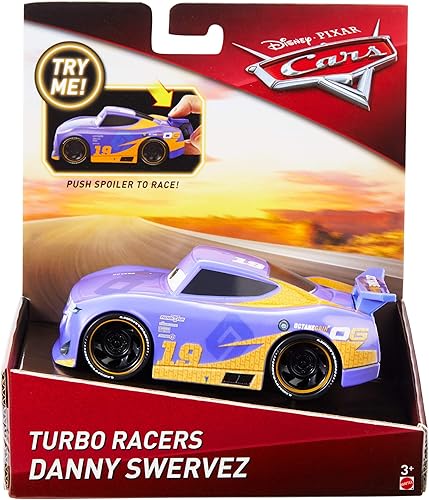 Miniatura 6 de Disney Cars Toys Turbo Racers Surtido, vehículos de personajes de películas, alerón de bomba y carrera, sin baterías para jugar sin fin, a partir de