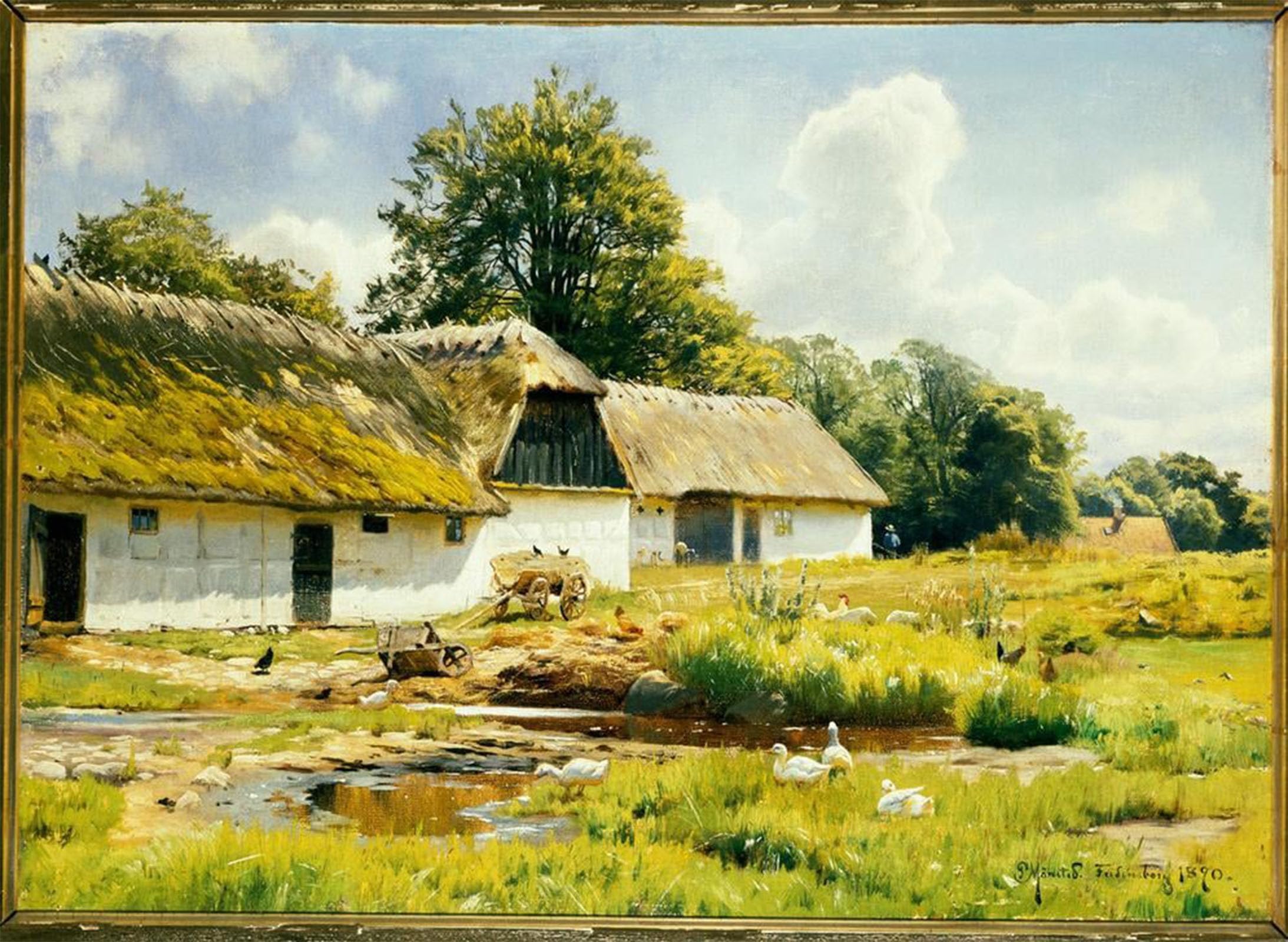 POSTERIIk Famous Print Pop Art Wall Art Graffiti Summer Day At The Farm by Peder Monsted Art Prints for Home Decor 60x90cm
