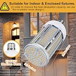 Paquet de 2 50W LED Ampoule claire de maïs 6000 Ampoule de maïs Led de Lumen Super Bright 3000K Blanc chaud E26/E27 Base LED Ampoule pour maison Garage éclairage Garage jardin Bureau Ménage