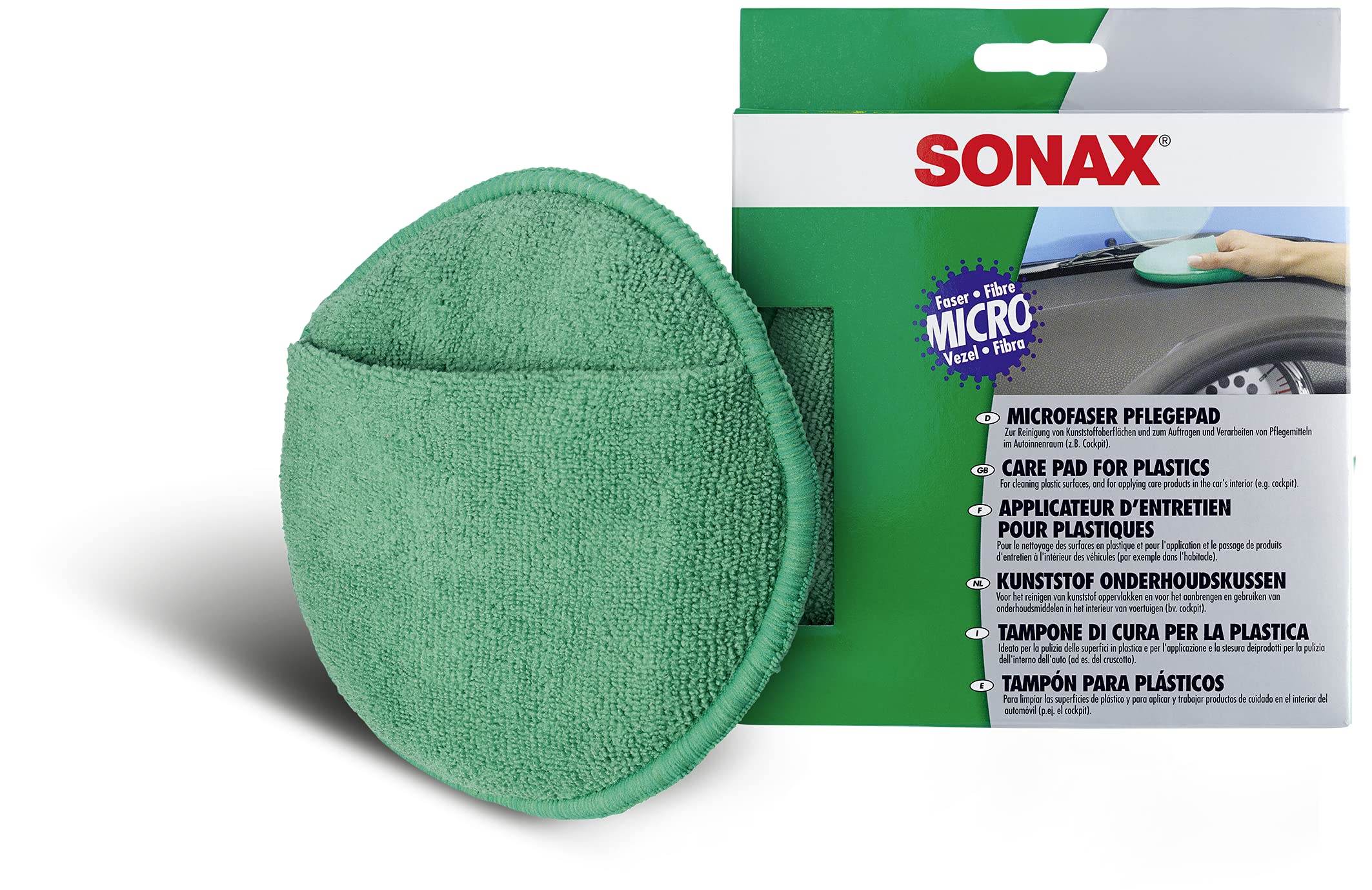 SONAX 07688000 Interior + disco con bolsa, multicolor