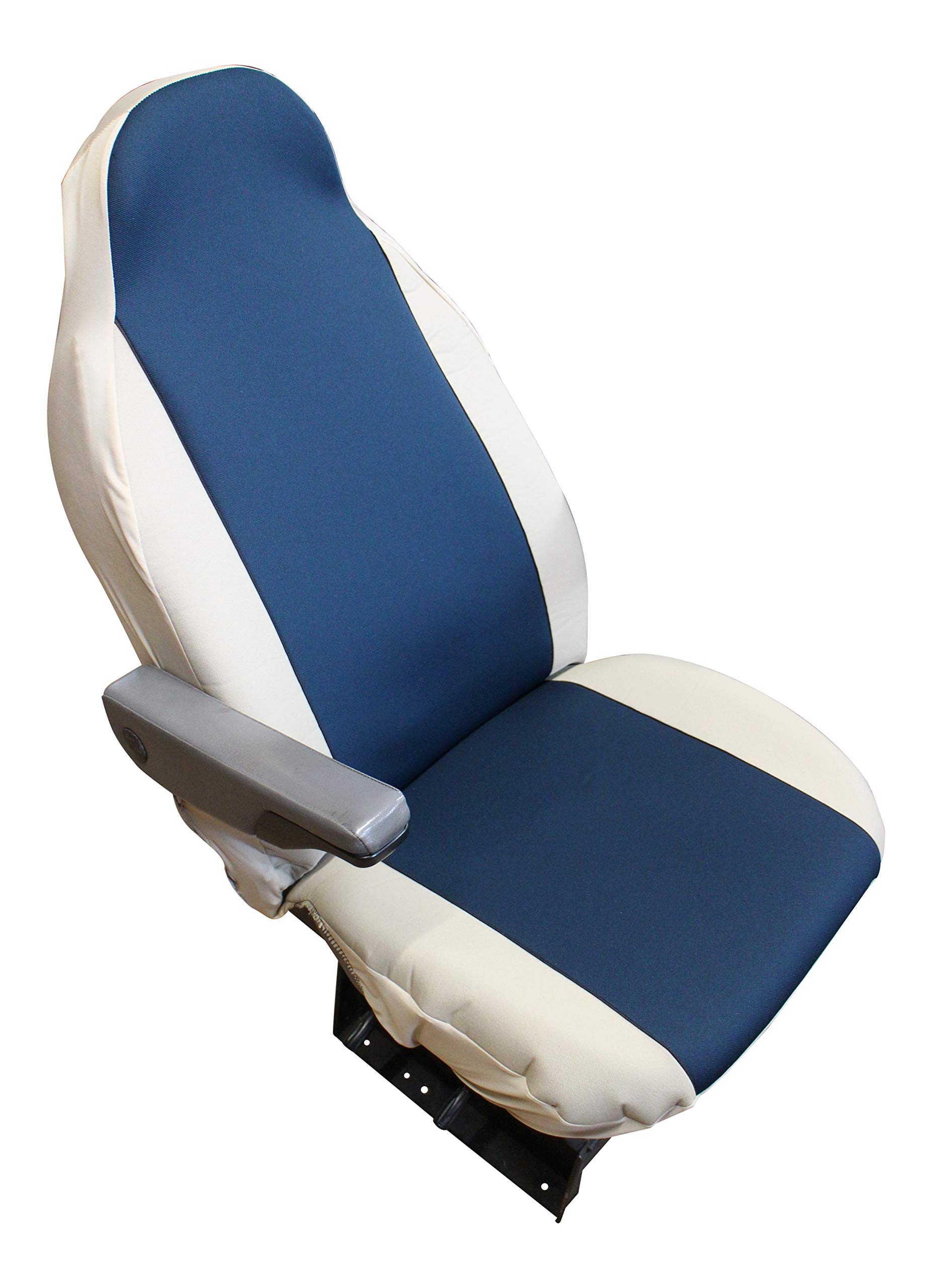 Housses de siège de pour Camping-Car Coupe Universelle [Choix de 8 Tissus] - Jelly Blue