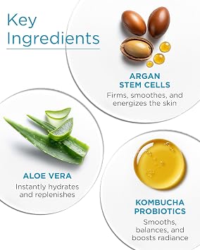 Andalou Naturals Clear Skin Citrus Kombucha Gel Face Cleanser - With Argan Stem Cells, Probiotics, Aloe Vera to Remove Excess Oil & Dull Surface Cells for More Radiant, Balanced Skin - 6 Fl Oz