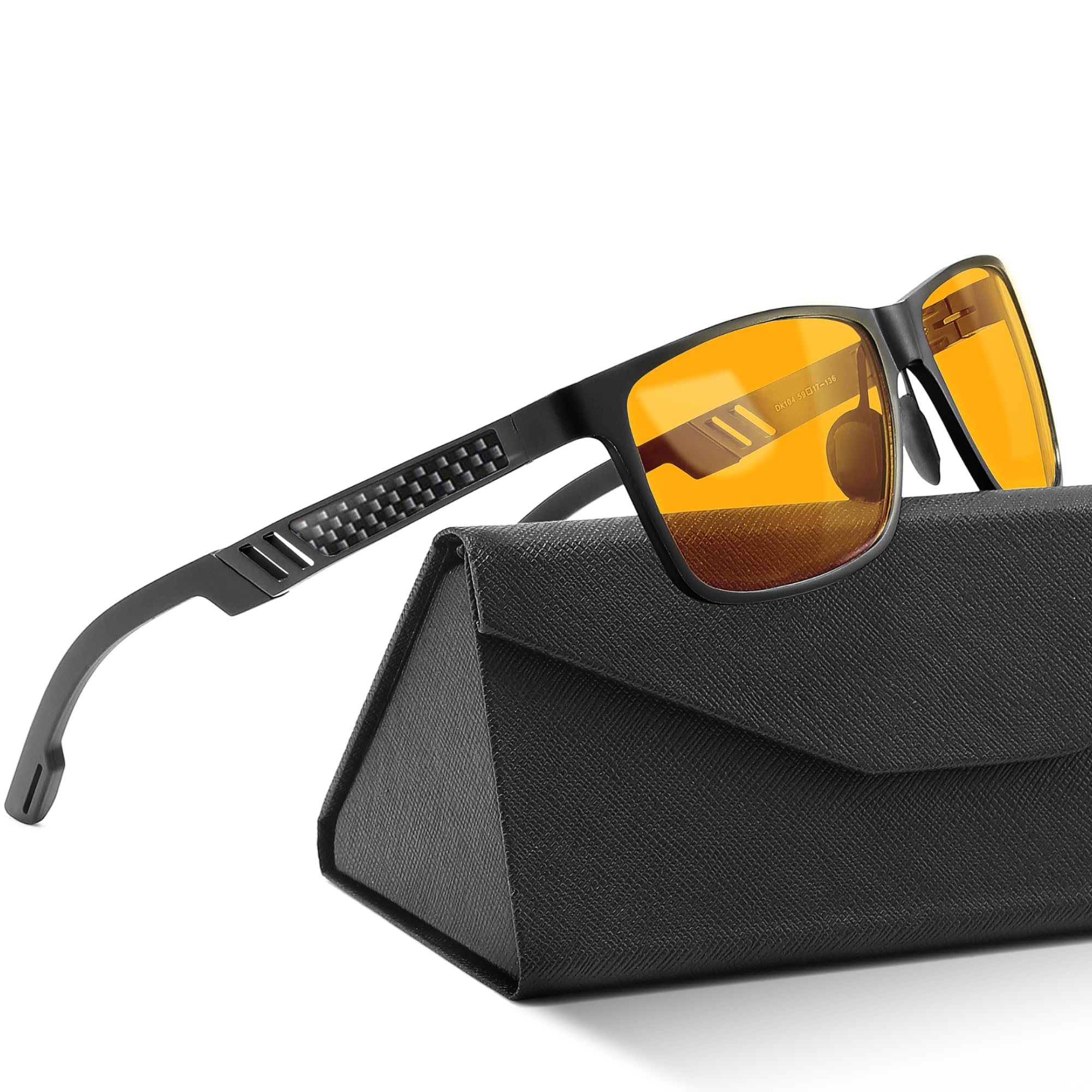 IBOANN Blue Light Glasses for Men - Lightweight Al-Mg Metal, Gaming Computer Blocking Glasses, Eye Protection Anti Eyestrain