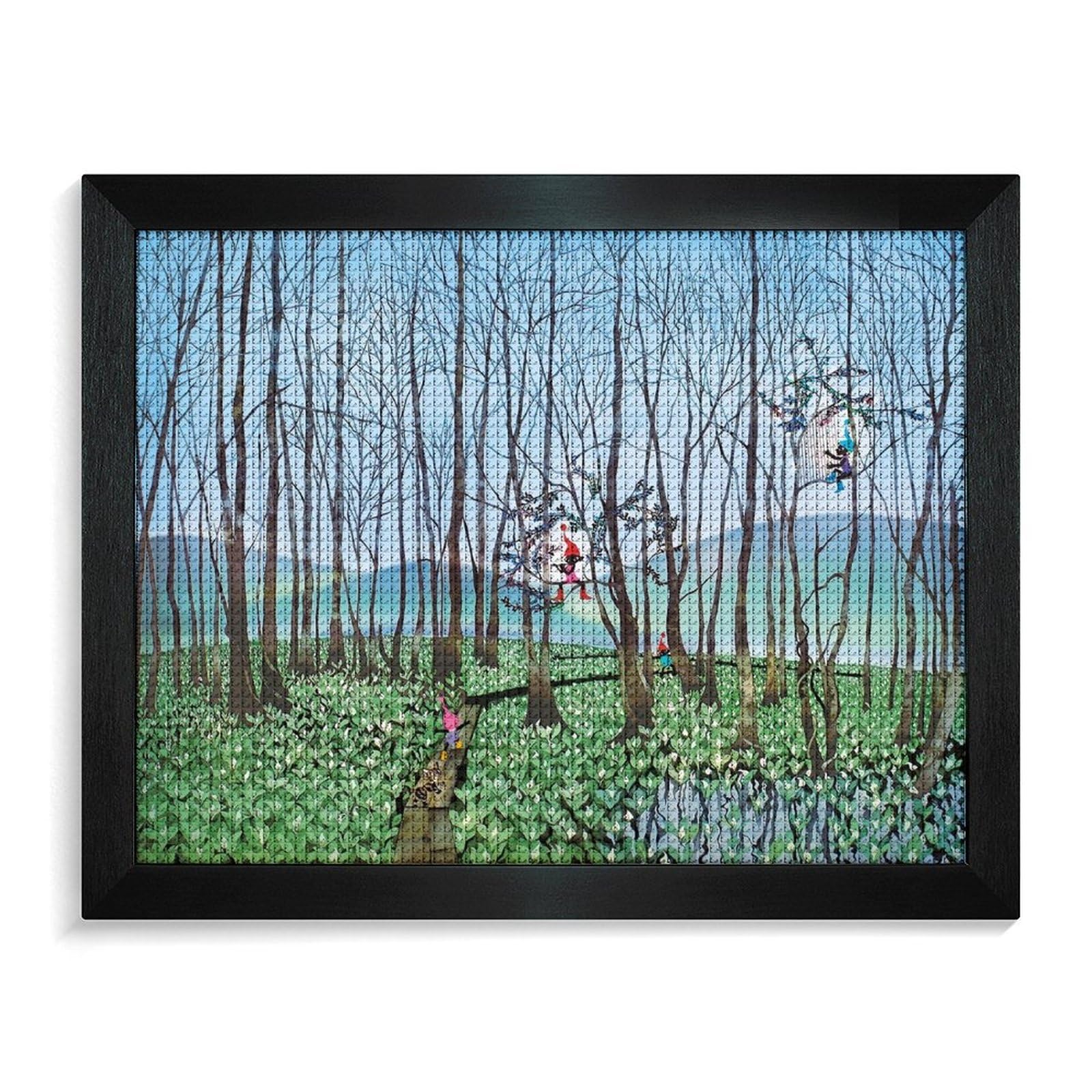 Amazon.co.jp: 藤城清治 湿原のミズバショウとこびと ダイヤモンド画