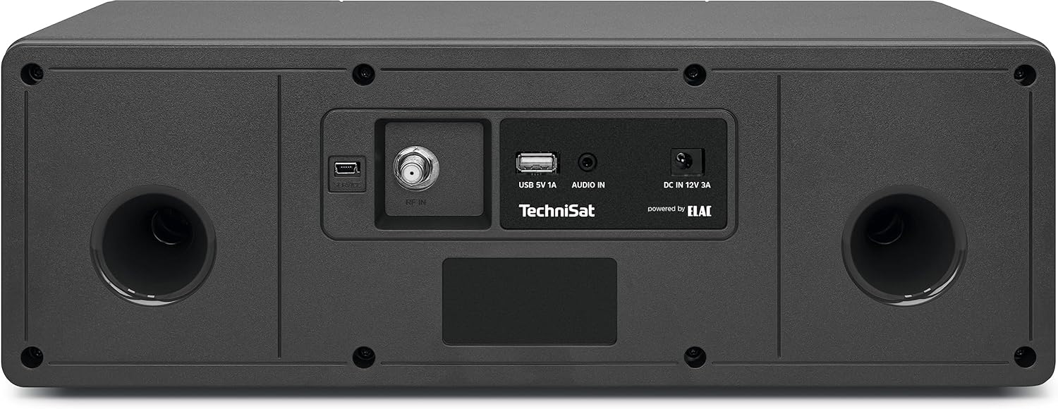 Арткы view of TechniSat DIGITRADIO 4 IR radio showing connection ports