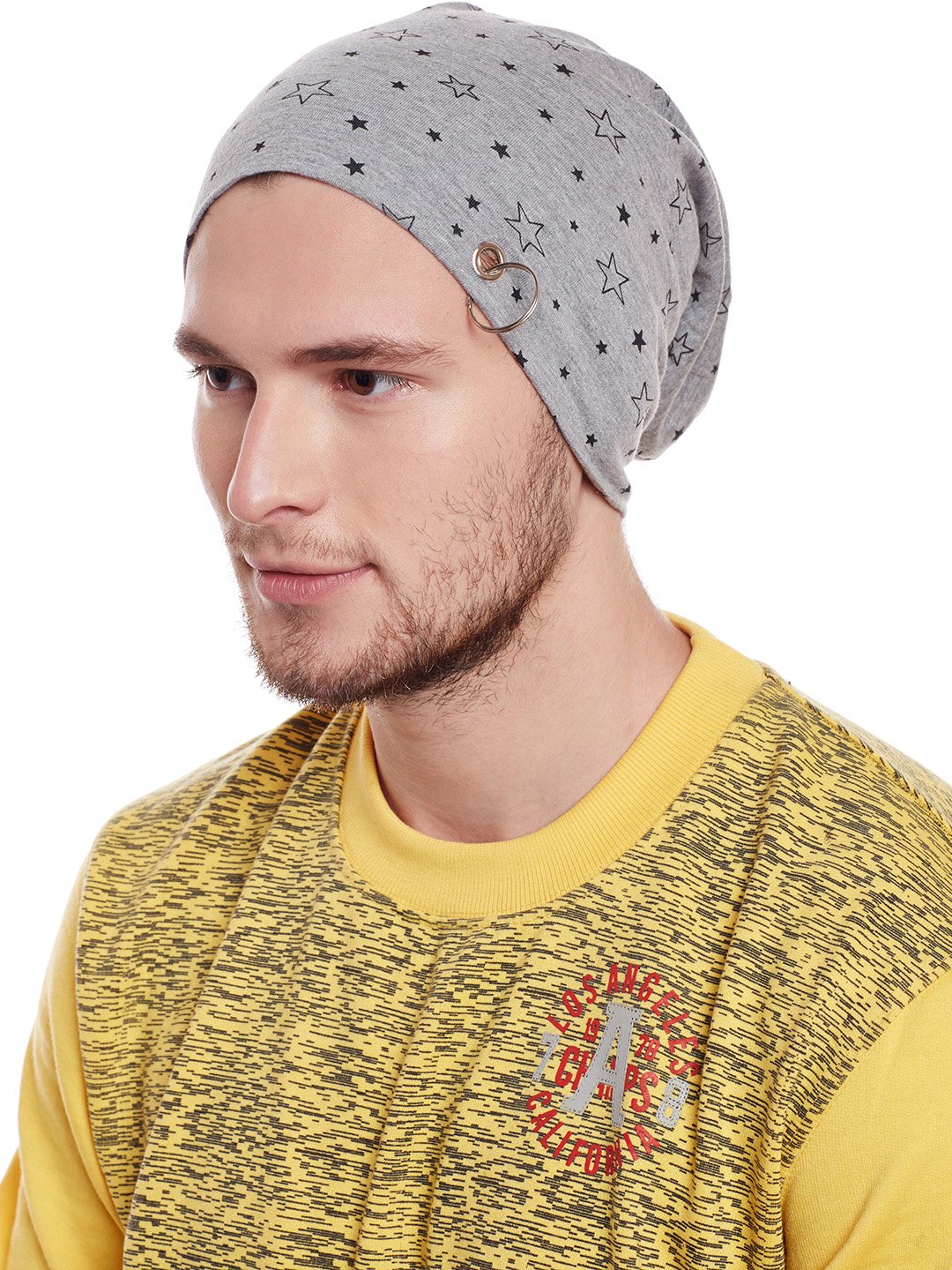 Mack JONNEY Multicolor Nylon Beanie Hat for Men(Pack of 3)-Ring_Cap_Prt1M_Prt4M_Prt1B_03-New 1