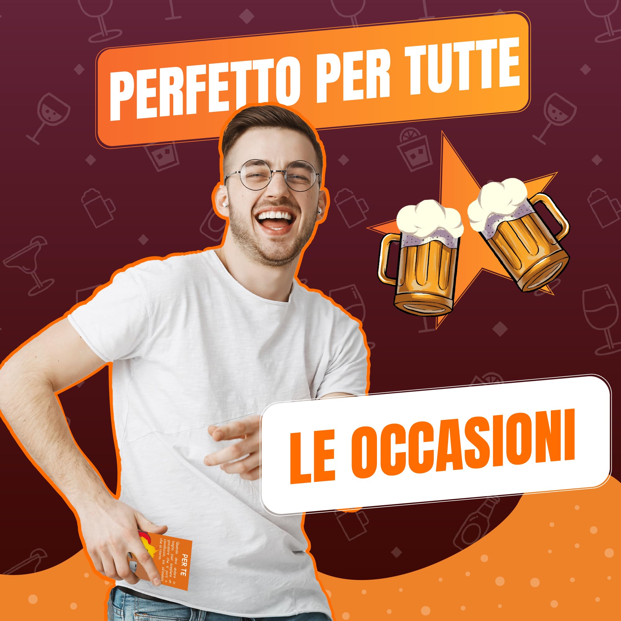 GLOP Game, Giochi da Tavolo Adulti di Carte per Bere, Regali Simpatici e Divertenti, Idee Regalo per Lei e Lui, per Natale, Amica, Amiche, Giochi Alcolici per Feste, Drinking Game