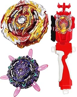 2-Piece Gyros(B-169 B-172) + 1-Piece Sparking String Launcher Battle Bey Burst Set, Battling Tops, Stickers & Launchers Set, Boys Kids Birthday Party Idea 505