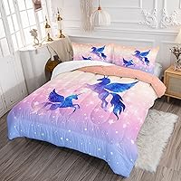 Vista 113 de Black Blue Butterfly Comforter Set for Girls Women,Boho Butterfly Sun and Moon Mandala Printed Bedding Set with 2 Pillowcases(Black Blue Twin)