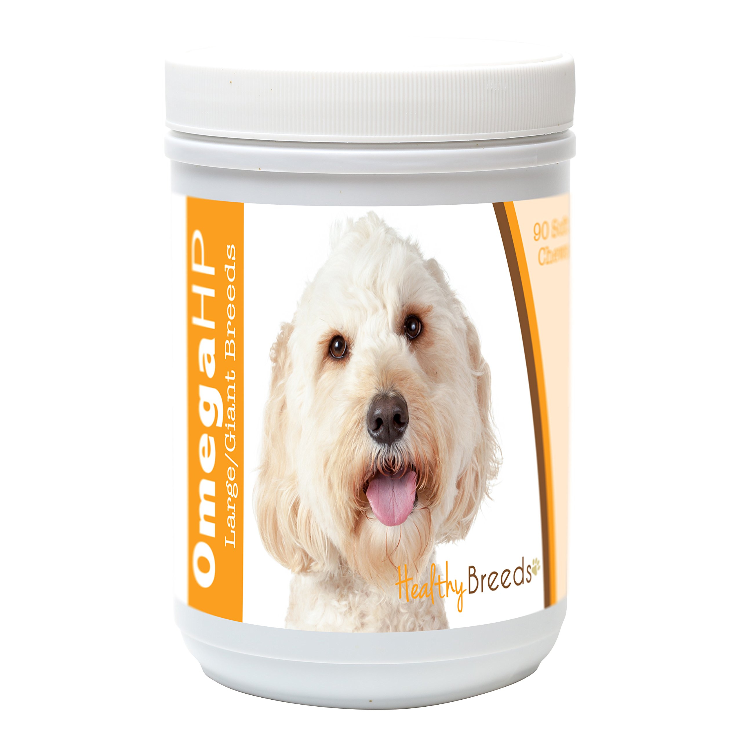 Healthy Breeds Labradoodle Omega HP Fatty Acid Skin and Coat Support Soft Chews 90 Count