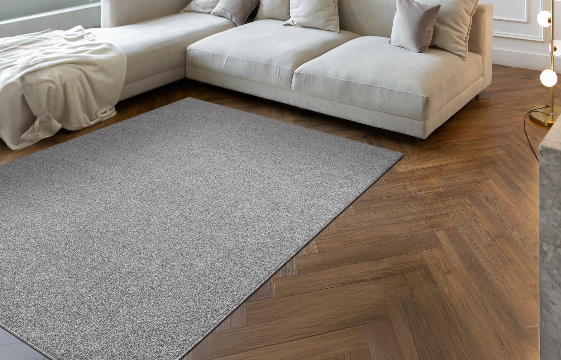 rugsx Eton Plus para salón y Dormitorio Hellgris 250x300 cm