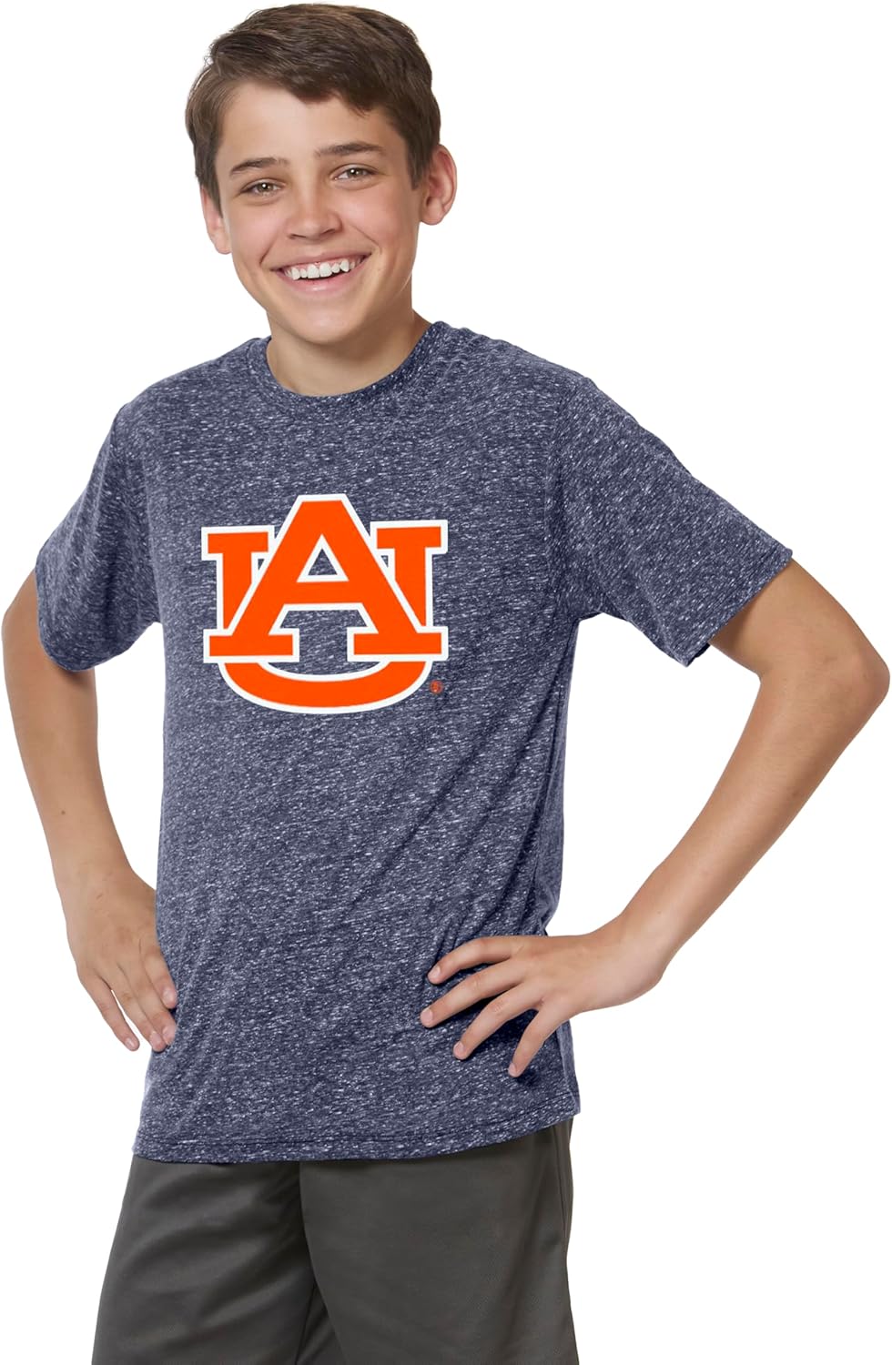 Little King NCAA Boys Youth Knobby Short Sleeve Tee-Big Logo-Team Colors