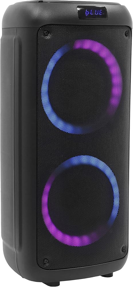 BoomTone DJ Boomaster 300 Enceinte Bluetooth Lumineuse LED Portable puissante 250W, Enceinte Karaoke, Bluetooth sans Fil, TWS, Rechargeable USB, Tuner, Lecteur USB/Carte SD. Télécommande fournie