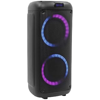 BoomTone DJ Boomaster 300 Enceinte Bluetooth Lumineuse LED Portable puissante 250W, Enceinte Karaoke, Bluetooth sans Fil, TWS, Rechargeable USB, Tuner, Lecteur USB/Carte SD. Télécommande fournie - Les Beatles, Paul McCartney, John Lennon, RIngo Starr, George Harrison