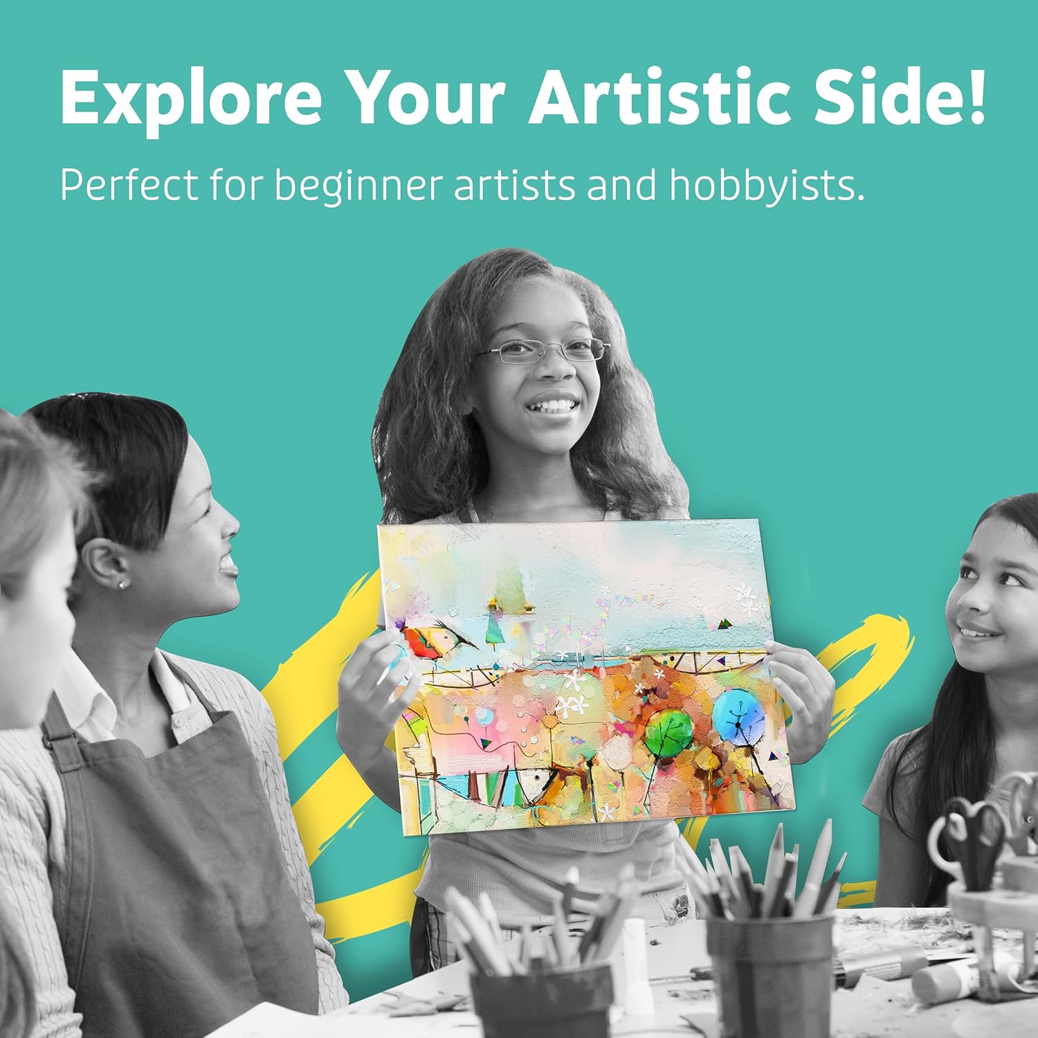 Artlicious Canvases for Painting - Pack of 24, 8 x 10 Inch Blank White Canvas Boards - 100% Cotton Art Panels for Oil, Acrylic & Watercolor Paint - Image 8