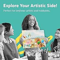 Vista 8 de Artlicious Lienzos para pintar - Paquete de 48 paneles de lona 5 x 7 pulgadas paquete de gran valor Tableros de lienzo para pintar