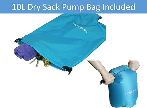 Miniatura 7 de Almohadilla de camping autoinflable para dormir en bolsa de saco seco con bomba de aire, almohadilla de dormir compacta y ligera para campamento,