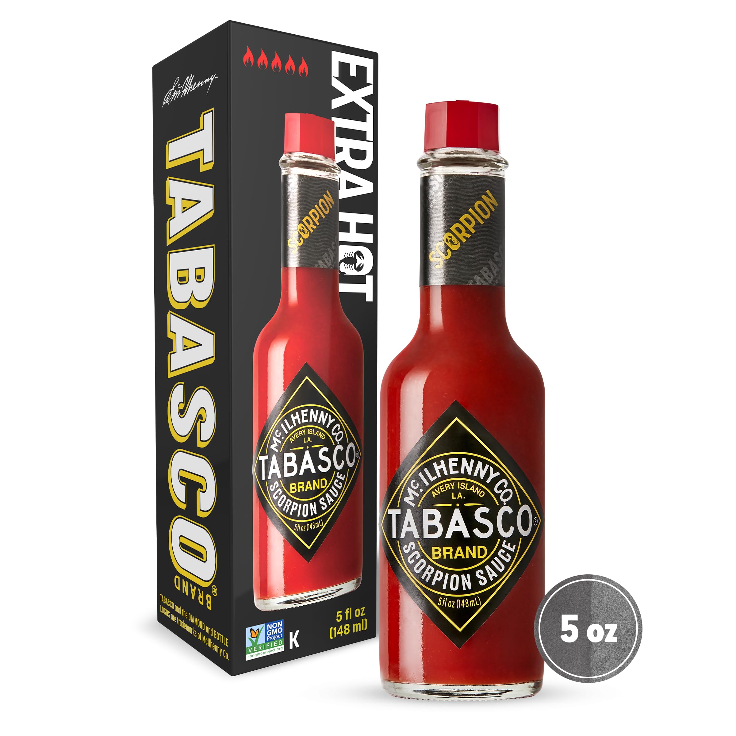 Amazon.com : TABASCO Brand Scorpion Hot Sauce, Extra Hot, 5 Oz