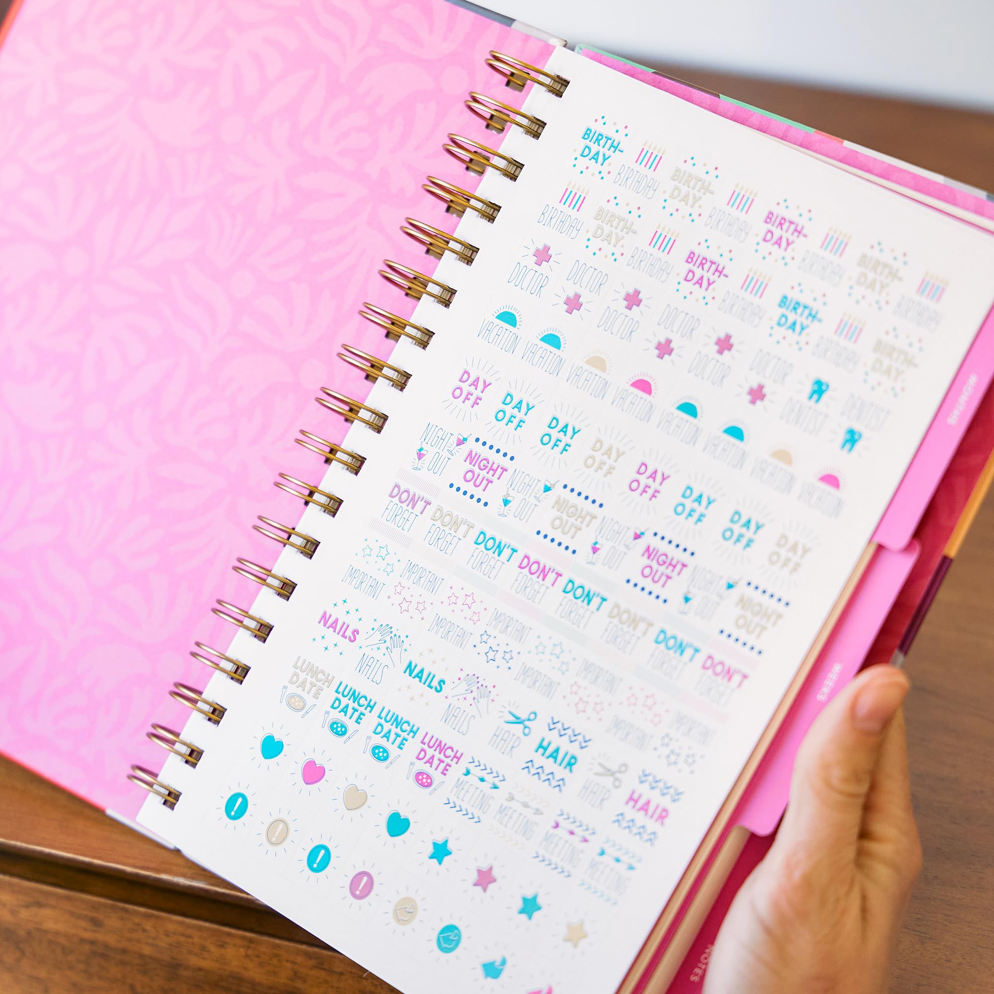 Orange Circle Studio 2025-2026 Academic Planner - 17-Month Tri-Tab ...