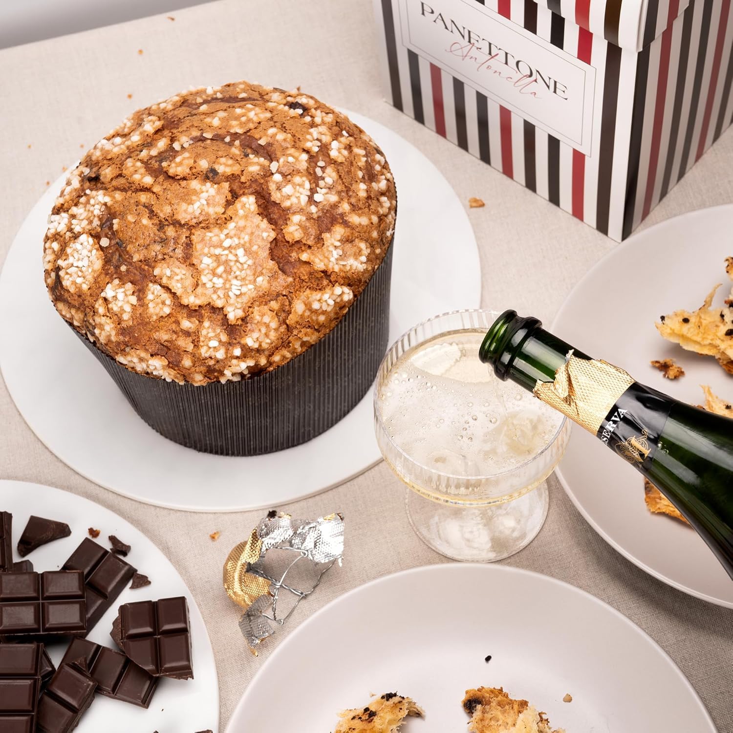 Antonella Panettone Schokolade & Orange 600 g Handwerklicher Choco-Orangen-Panetone Natursauerteig