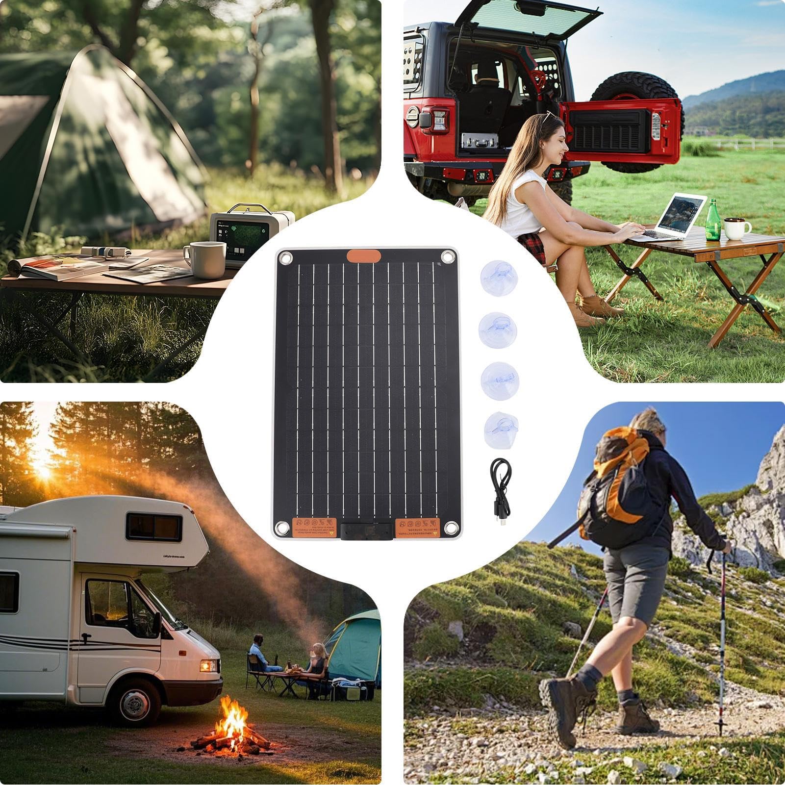 Chargeur Solaire Charge sans fil étanche extérieur avec alimentation